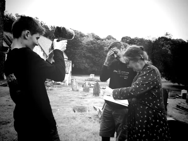 Filimg with Prof Madaleine Gray, Llancarfan, Wales