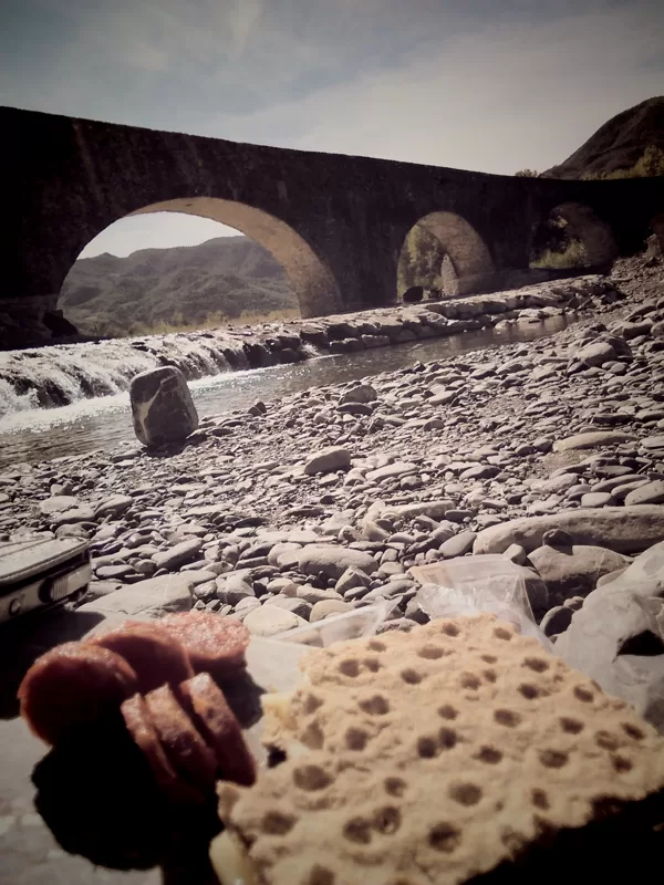 The Roman bridge over the Trebbia at Bobbio